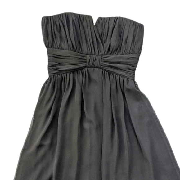 White House Black Market Pleated Strapless A Line Cocktail Dress Size 0 🖤✨ - Picture 6 of 9